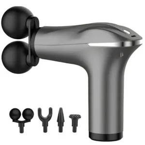 Fascial Tissue Massage Gun | Model BLD-329 | Rechargeable Massage Gun | LCD Display | 4 Massage Heads for Muscle Recovery & Pain Relief